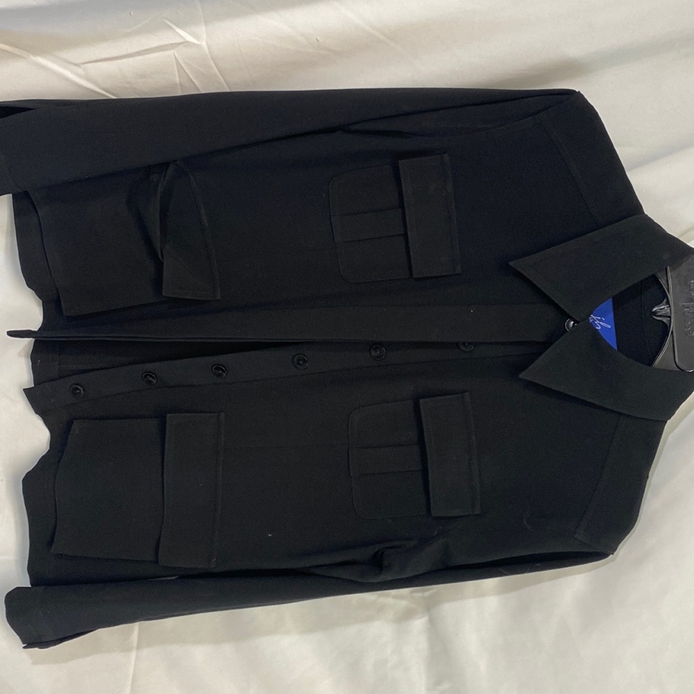Jh collectibles black button up jacket